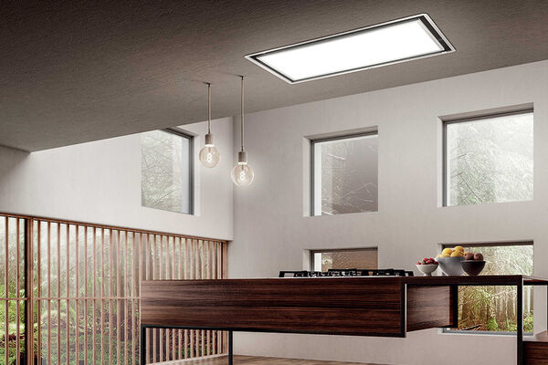 Ceiling hoods with plasterboard structure