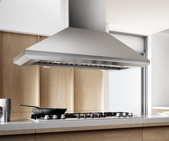 Elica EMD536S2 36 Inch Under Cabinet Range Hood with 520 CFM Internal  Blower, 4 Blower Speeds, Halogen Lamps, Electronic Controls, LCD Display  and Dishwasher Safe Stainless Steel Baffle Filters